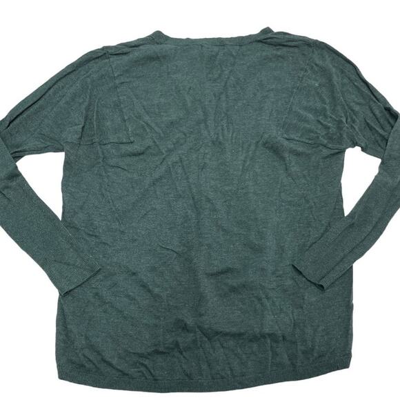 Trouve Sweater Womens Small Green V Neck Knit Rabbit Hair Blend Everyday - Picture 3 of 8